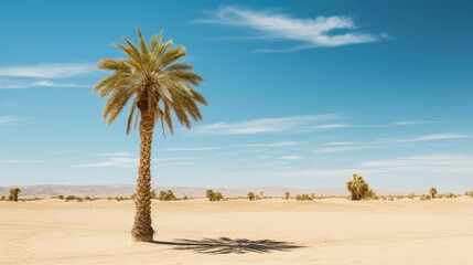 desert short palm tree