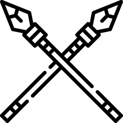 spear illustration on a white background     
