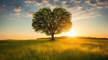 Fototapeta premium leaves heart trees