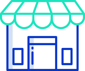 store illustration on a white background     