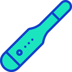 thermometer illustration on a white background     