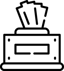 tissue illustration on a white background     