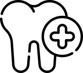 tooth illustration on a white background   