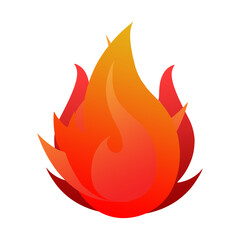 red fire icon or illustration