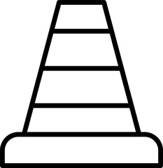 traffic cone illustration on a white background     