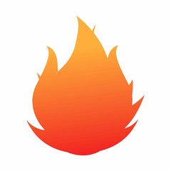 red fire icon or illustration
