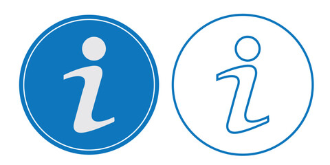 Set of Information icon symbol. Vector Illustration.