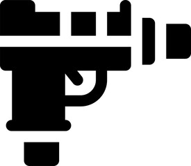 uzi illustration on a white background    