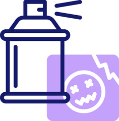 vandalism illustration on a white background     