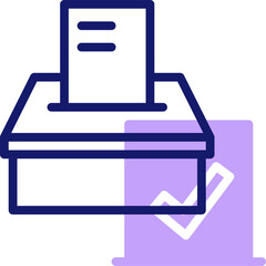 vote illustration on a white background     