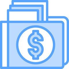 wallet illustration on a white background  