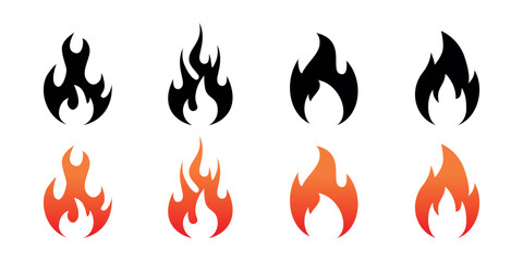 simple fire icon collection