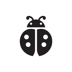 ladybug vector silhouette clip art logo illustration