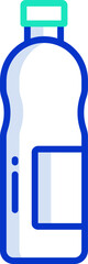 water bottle illustration on a white background     