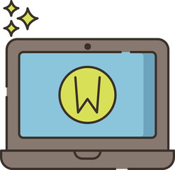 wiki illustration on a white background     