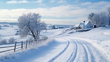 Fototapeta premium snow pennsylvania winter