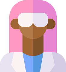 woman illustration on a white background     