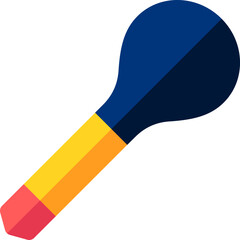 wooden spoon illustration on a white background     