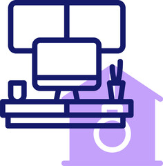 workspace (2) illustration on a white background     