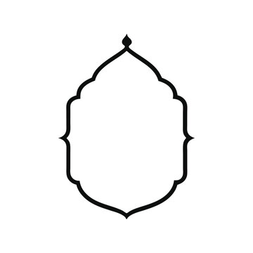 black ornate frame on white background clip art preview