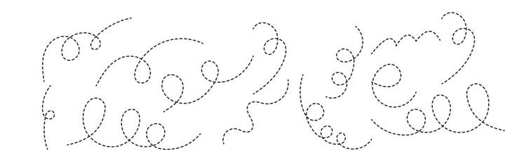 dotted line arrow vector icon isolated on transparent background. EPS 10