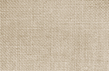 Brown sackcloth woven texture background in natural pattern.