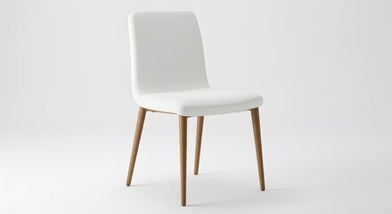 wooden chair isolated on white