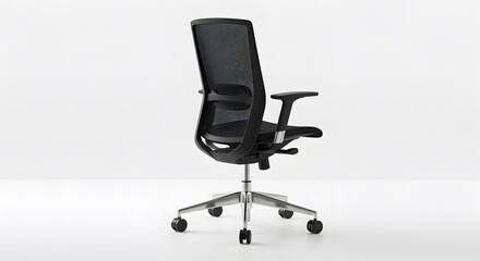 black office chair isolated