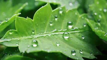 morning dandelion leaves