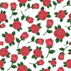 seamless pattern with roses