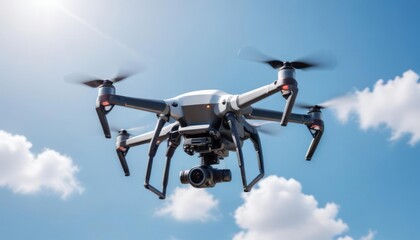 Drone in Flight: Aerial Photography and Technology
