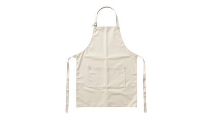 Classic tan and blue striped kitchen apron for cooking baking enthusiasts