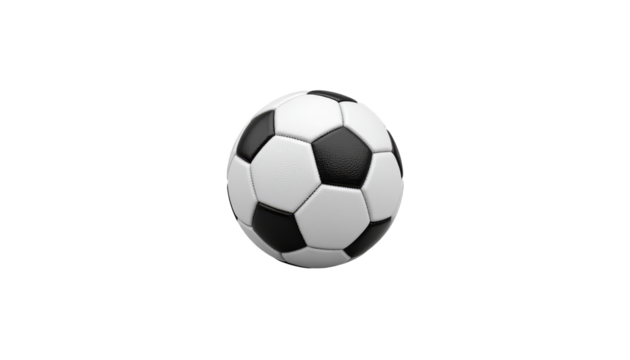 Classic sports still life, soccer ball on white background for design inspiration