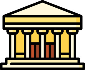 cathedral illustration on a white background     