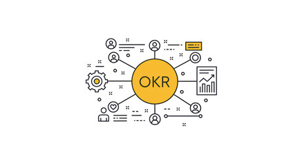 OKR Framework: Objectives and Key Results Illustration