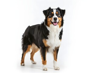 Dog on white background