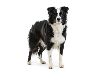 Dog on white background
