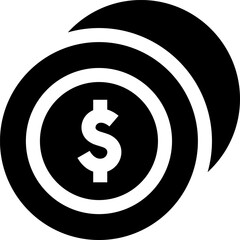 coin illustration on a white background    