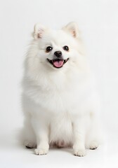 Fototapeta premium Dog on white background