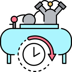 compressor illustration on a white background     