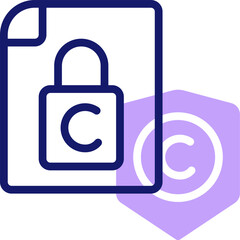 copyright illustration on a white background    