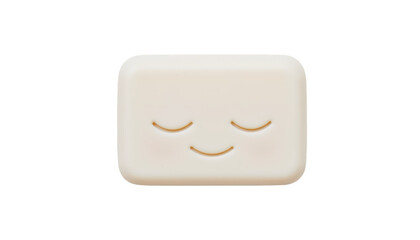 Vibrant yellow smiley face button, a symbol of happiness and positivity smiling