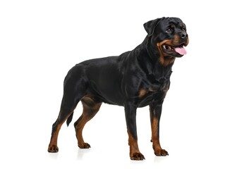 Obraz premium Dog on white background