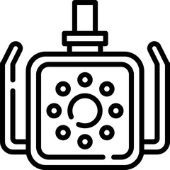 dental light illustration on a white background     