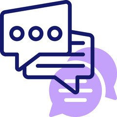 discussion illustration on a white background    