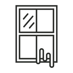Home improvement symbol outline icon, editable vector illustration and transparent graphic element. Isolated on white background