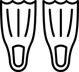 diving illustration on a white background     