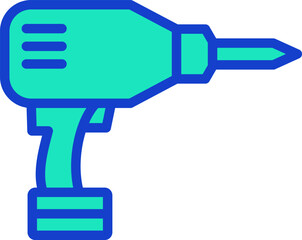 drill illustration on a white background     