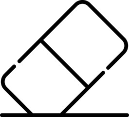 erase illustration on a white background     