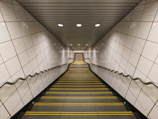 Stairs leading to the subway